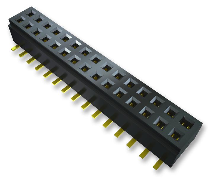 SAMTEC CLM-109-02-L-D-K-TR PCB Receptacle, Board-to-Board, 1 mm, 2 Rows, 18 Contacts, Surface Mount, Tiger Claw CLM Series