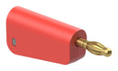 Staubli 64.1041-22 64.1041-22 Banana Test Connector 30 VAC Plug Cable Mount 19 A 60 VDC Gold Plated Contacts Red