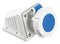 Multicomp PRO MP011086 MP011086 Pin &amp; Sleeve Connector 16 A 230 V Panel Mount Socket 2P+E Blue White