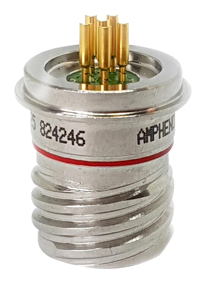 Amphenol Martec D38999/25NC8PN D38999/25NC8PN Circular Connector MIL-DTL-38999 Series III Solder Mount Receptacle 8 Contacts Pin