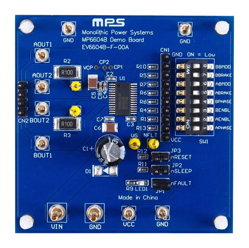 MONOLITHIC POWER SYSTEMS (MPS) EV6604B-F-00A Evaluation Board, MP6604BGF, Dual H-Bridge Motor Driver