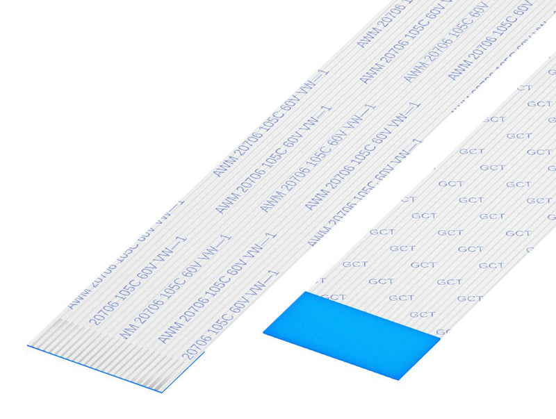 GCT (GLOBAL CONNECTOR TECHNOLOGY) 05-34-A-0304-A-4-06-4-T FFC / FPC Cable, 34 Core, 0.5 mm, Same Sided Contacts, 12 ", 304 mm, White