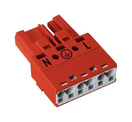 WAGO 770-1313 Pluggable Terminal Block, 10 mm, 3 Ways, 20AWG to 12AWG, 4 mm&sup2;, Push In, 25 A