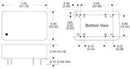 XP POWER JTF1224S3V3 Isolated Through Hole DC/DC Converter, 4:1 Input, ITE, 4:1, 12 W, 1 Output, 3.3 V, 3.5 A