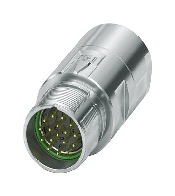 PHOENIX CONTACT 1629104 Sensor Connector, M23 PRO Series, M23, Male, 17 Positions, Crimp Pin - Contacts Not Supplied M23-17P1N8A90DUS