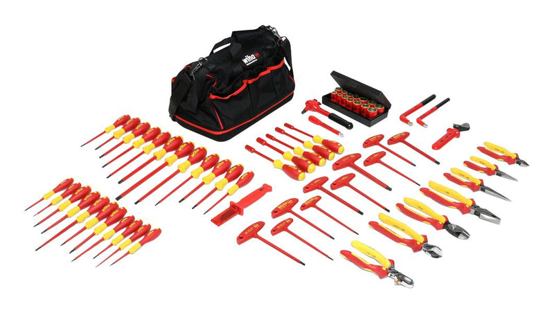 WIHA 32876 INSULATED TOOL SET, W/BAG, 66PC