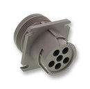 DEUTSCH - TE CONNECTIVITY HD10-6-96P Circular Connector, HD10 Series, Flange Mount Receptacle, 6 Contacts