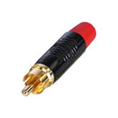 Rean RF2C-B-2 RF2C-B-2 RCA (Phono) Audio / Video Connector 2 Contacts Plug Gold Plated Brass Zinc Body