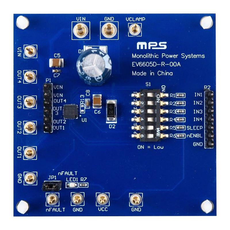 Monolithic Power Systems (MPS) EV6605D-R-00A EV6605D-R-00A Evaluation Board MP6605DGR Low Side Driver Management New