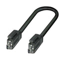 PHOENIX CONTACT 1183811 Ethernet Cable, SPE Jack to SPE Jack, Black, 5 m, 16.4 ft