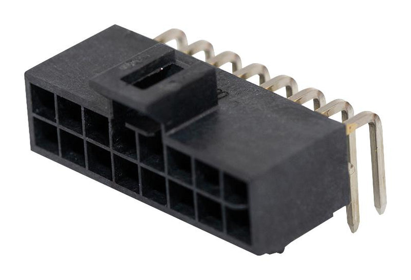 Molex 105314-1116 105314-1116 Pin Header Power Wire-to-Board 2.5 mm 2 Rows 16 Contacts Through Hole Right Angle