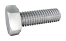 TR FASTENINGS TR00002975-000 Hex Bolt, M10, Hex, 75 mm, 81.4 mm, Stainless Steel A2