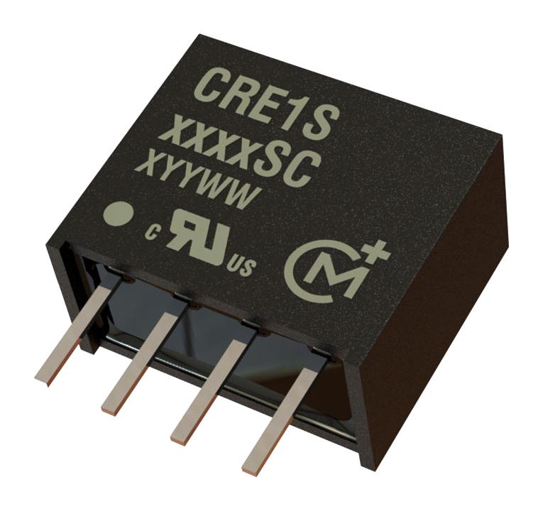 MURATA POWER SOLUTIONS CRE1S2405SC Isolated Through Hole DC/DC Converter, ITE, 1:1, 1 W, 1 Output, 5 V, 200 mA