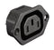 Bulgin Limited PX0793/63/WH PX0793/63/WH IEC Power Connector F Outlet 10 A 250 VAC Quick Connect Snap-In Flange Mount PX Series