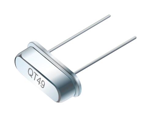 TXC QT49-12.000MAAJ-B Crystal, 12 MHz, Through Hole, 11.5mm x 5mm, 30 ppm, 18 pF, 30 ppm, QT49 Series