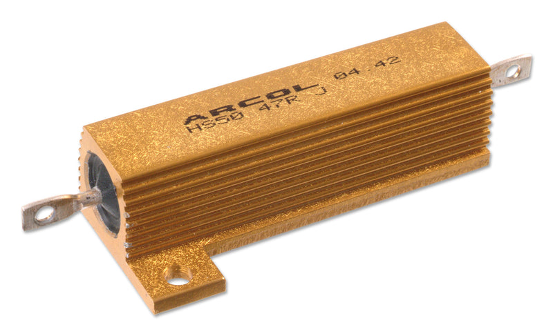 Arcol HS50 3K3 F HS50 F Resistor Aluminium 3.3 Kohm HS Series 50 W &plusmn; 1% Solder Lug 1.25 kV