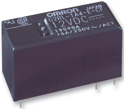 Omron Electronic Components G2RL-2A4 DC12 G2RL-2A4 DC12 Power Relay DPST-NO 12 VDC 8 A G2RL Through Hole Non Latching