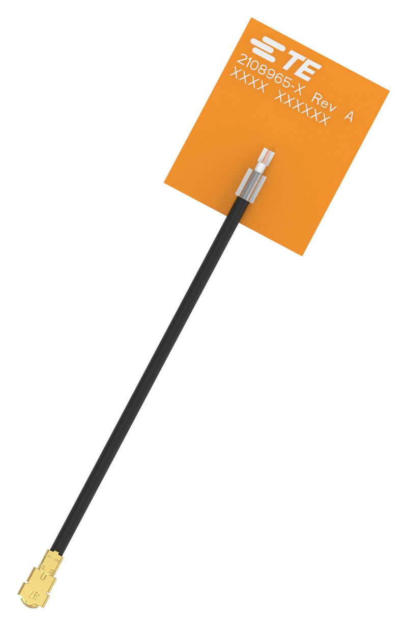 TE CONNECTIVITY 2108965-2 RF Antenna, Adhesive, Linear, 3.1 to 5 GHz, 4 dB, 2.1 VSWR