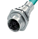 PHOENIX CONTACT 1424135 Sensor Cable, CAT6A, M12 Receptacle, Free End, 8 Positions, 500 mm, 19.6 ", SPEEDCON GTIN UPC EAN: 4046356692618 VS-FSBPXS-OE-94F/0,5