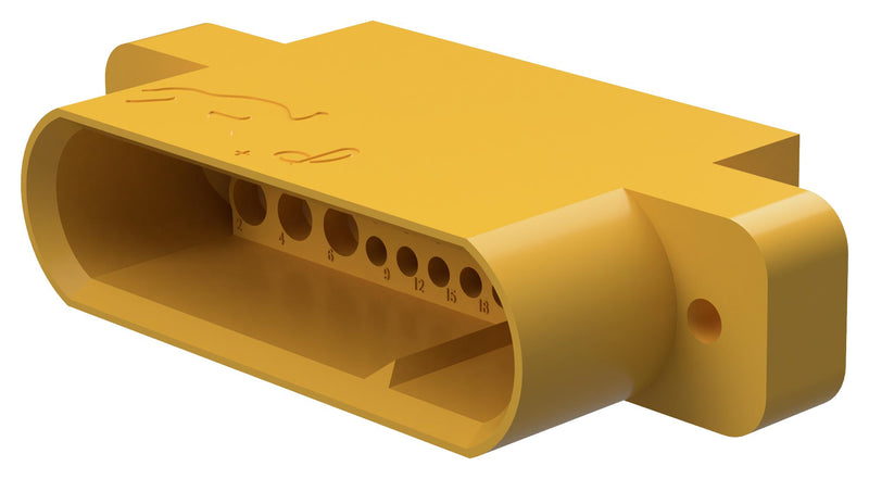 Positronic GFSH624M1H/AA GFSH624M1H/AA Gfsh SERIES30 Positionpin Malecrimpclearance HOLEGOLD105CUNFILTEREDPLASTICUL94 V-0POWER Connector 46AJ6613