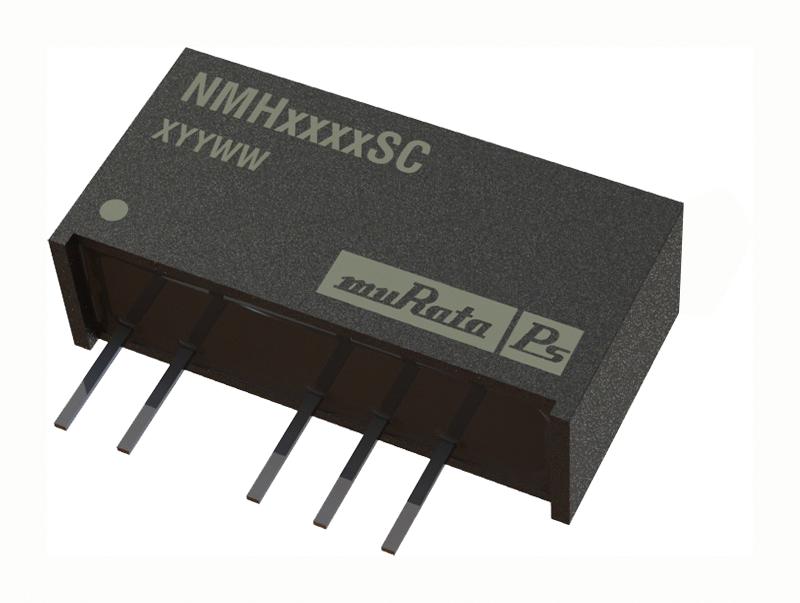 MURATA POWER SOLUTIONS NMH1212SC Isolated Through Hole DC/DC Converter, 1kV Isolation, ITE, 1:1, 2 W, 2 Output, 12 V, 83 mA