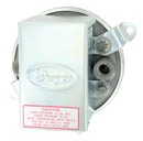 DWYER 1910-00 Pressure Switch, 15A/480VAC, 1/8" FNPT, 0.07 Inch-H2O, 0.15 Inch-H2O, SPDT, Flange, Screw