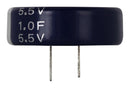 EATON ELECTRONICS KR-5R5C105H-R Supercapacitor, 1 F, 5.5 V, PC Pin, -20%, +80%, 5 mm, 1000 hours @ 70&deg;C