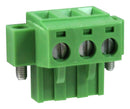 Camdenboss CTBP9208/3FL CTBP9208/3FL Pluggable Terminal Block 5.08 mm 3 Ways 28AWG to 14AWG 1.6 mm&Acirc;&sup2; Screw 20 A