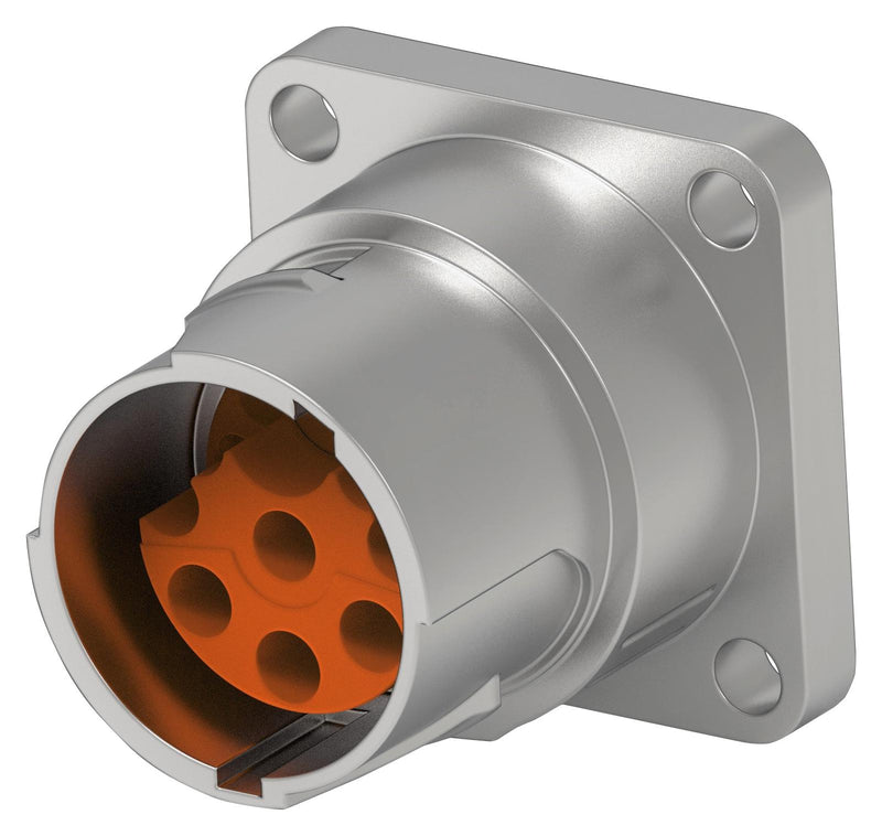 Intercontec - TE Connectivity EEGA201NN00000500000 EEGA201NN00000500000 Circular Connector Ytec Itec 915 Series Flange Mount Receptacle 9 Contacts