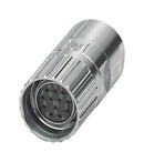 PHOENIX CONTACT 1069312 Sensor Connector, M23 PRO Series, M23, Female, 12 Positions, Crimp Socket - Contacts Not Supplied M23-12S2N8A8004