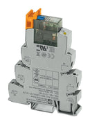 PHOENIX CONTACT 2910506 Power Relay, DPDT, 230 VAC, 6 A, PLC-RSC, DIN Rail PLC-RSC-230UC/21-21/MS