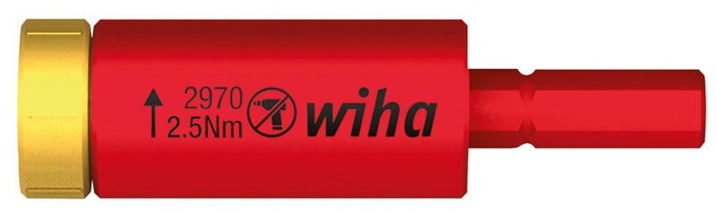 Wiha 41343 41343 Torque Adapter 2.5 Nm 59 mm Length Easytorque Series For Slimbits &amp; Slimvario