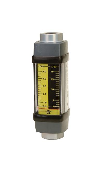 Omega FL-6302ABR FL-6302ABR Flow Meter In-Line 0.2 to 2 GPM Water Brass 2% 1/2" Fnpt 3500 psi FL-6000A Series