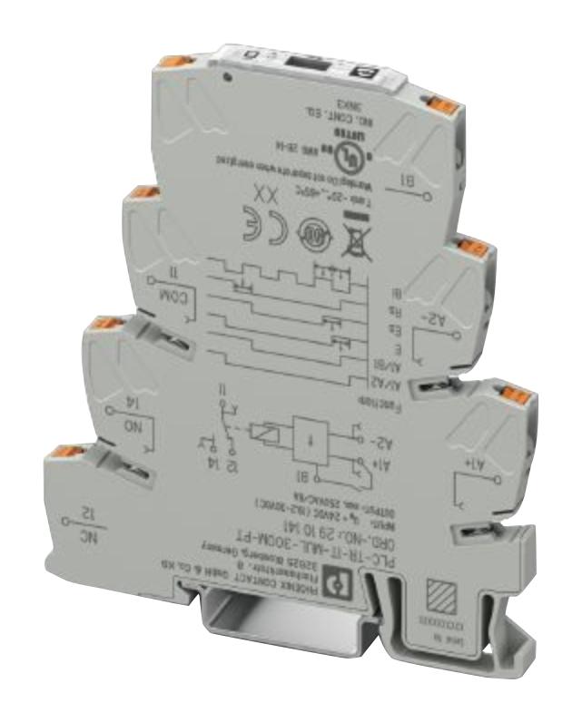 PHOENIX CONTACT 2910140 Time Delay Relay, 0.1 s, 300 min, SPDT, 6.3 A PLC-TR-1T-MUL-300M