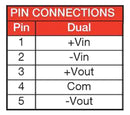 XP Power JCH1024S05 JCH1024S05 Isolated Through Hole DC/DC Converter 2:1 Input ITE 10 W 1 Output 5 V 2 A