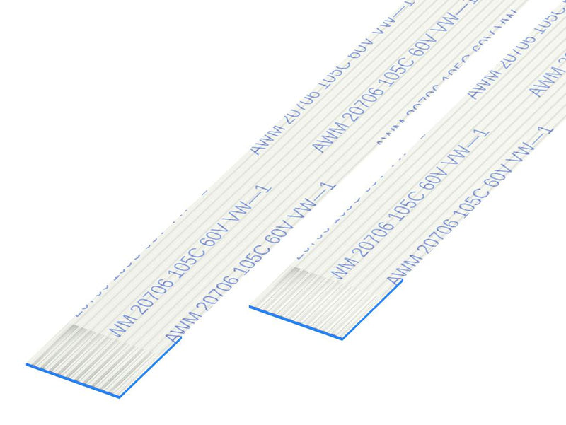 GCT (GLOBAL CONNECTOR TECHNOLOGY) 05-12-A-0050-A-4-06-4-T FFC / FPC Cable, 12 Core, 0.5 mm, Same Sided Contacts, 1.97 ", 50 mm, White