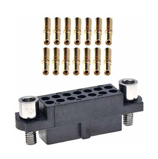 Harwin M80-4802042 M80-4802042 Rectangular Connector Datamate J-Tek M80 20 Contacts Receptacle 2 mm Crimp Row