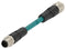 TE Connectivity TAD1453A201-007 TAD1453A201-007 Sensor Cable D-Code M12 Plug Receptacle 4 Positions 10 m 32.8 ft