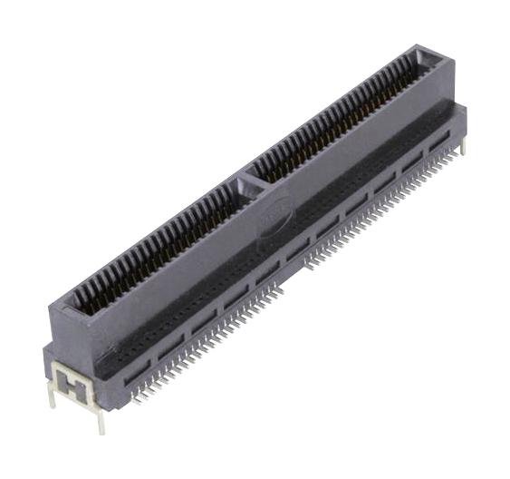 HARTING 1.5041E+13 Card Edge Connector, Dual Side, 1.6 mm, 100 Contacts, Surface Mount, Straight, Solder