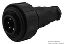 BULGIN LIMITED PX0739/P/07 Circular Connector, Buccaneer Standard Series, Cable Mount Plug, 6 Contacts, Screw Pin, Threaded