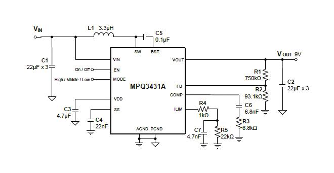 Monolithic Power Systems (MPS) MPQ3431AGL-AEC1-P MPQ3431AGL-AEC1-P DC-DC Switching Synchronous Boost Regulator Adjustable 0.8V to 13Vin 0.8V-16V/21 A out QFN-13