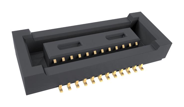 Amphenol Communications Solutions 10164227-0241A1RLF 10164227-0241A1RLF Mezzanine Connector Receptacle 0.4 mm 2 Rows 24 Contacts Surface Mount Straight