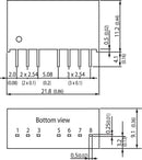 TRACO POWER TMR 6-2415WI Isolated Through Hole DC/DC Converter, ITE, 4:1, 6 W, 1 Output, 24 V, 250 mA