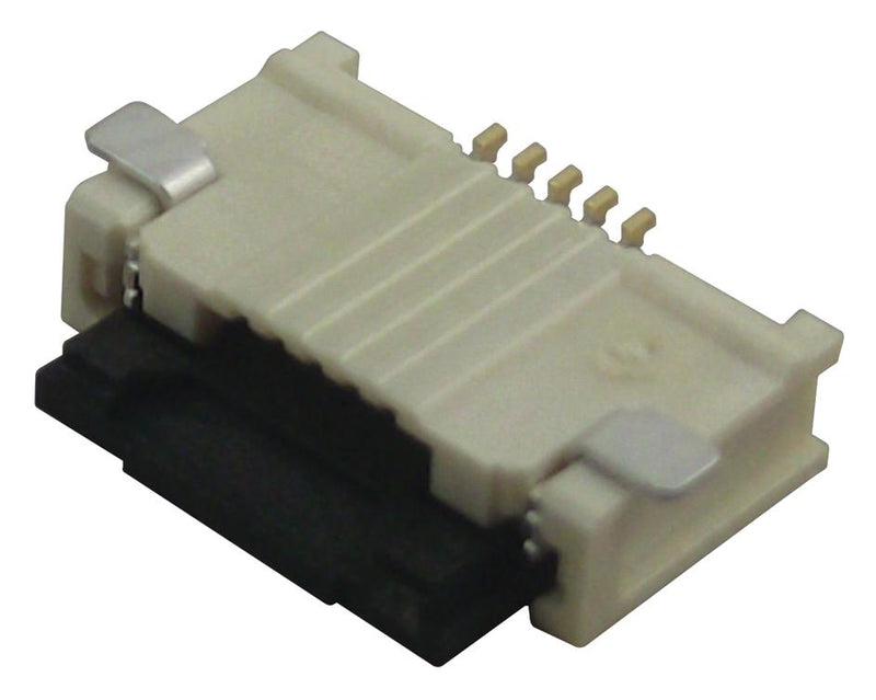 Molex 505110-0592 505110-0592 FFC / FPC Board Connector 0.5 mm 5 Contacts Receptacle Easy-On 505110 Series Surface Mount