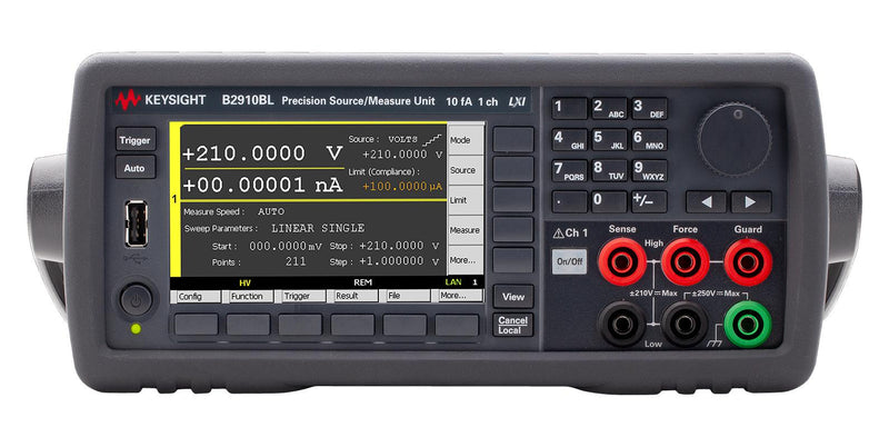 Keysight Technologies B2910BL B2910BL Source Measure Unit SMU Precision 1-Channel 210V 1.5A 10fA Resolution