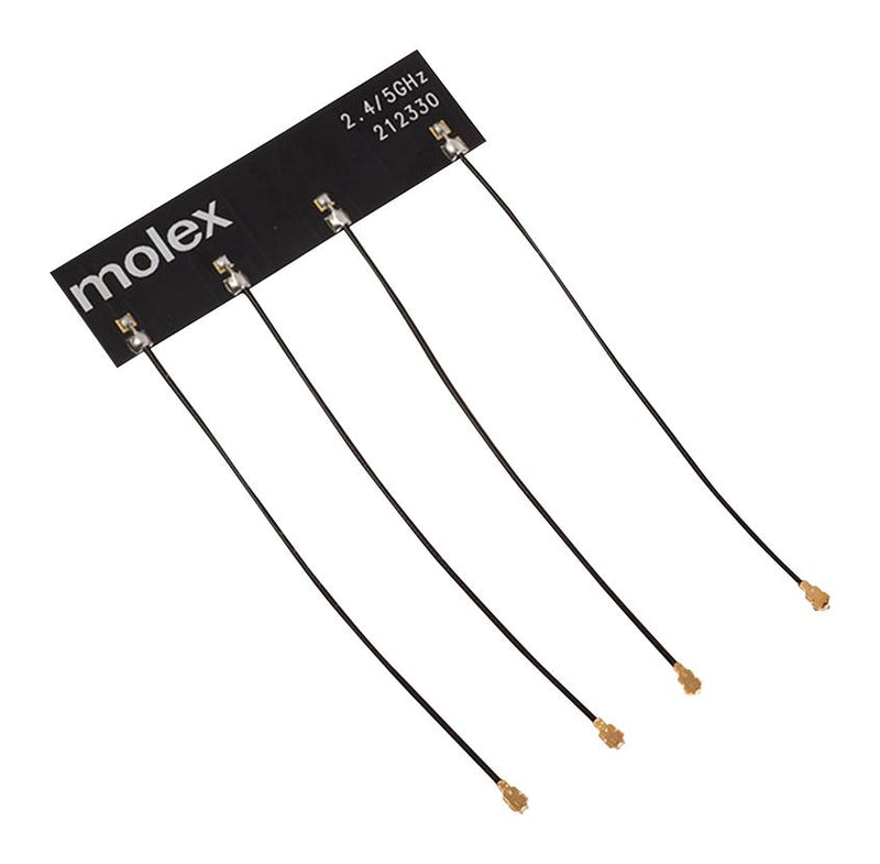 MOLEX 212330-9100 RF Antenna, 5.925 to 7.125 GHz, WiFi 6E / Bluetooth / Zigbee / IoT / MIMO, 6.3 dBi, 50 ohm