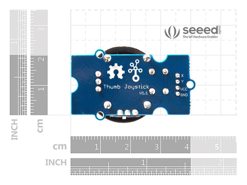 Seeed Studio 101020028 101020028 Thumb Joystick Module With Cable 4.75V to 5.25V Arduino &amp; Raspberry Pi Board