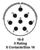 Amphenol Industrial MS3126F16-8S. MS3126F16-8S. Circular Connector Plug Size 16 8 Position Cable