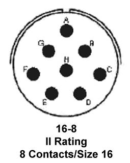 Amphenol Industrial MS3126F16-8S. MS3126F16-8S. Circular Connector Plug Size 16 8 Position Cable