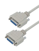 L-COM CSMN15FF-10 Computer Cable, D Subminiature Socket, 15 Way, D Subminiature Socket, 15 Way, 10 ft, 3.05 m